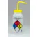 Bel-Art Safety-Labeled 4-Color Isopropanol WM Wash Bottles, 500ml (16oz), PE w/YLW PP Cap, 4Pk