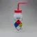 Bel-Art GHS Labeled Safety-Vented Acetone Wash Bottles, 500ml (16oz), Polyethylene w/Red PP Cap 4Pk