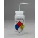 Bel-Art GHS Labeled Safety-Vented Machine Oil Wash Bottles, 500ml (16oz), PE w/Natural PP Cap, 4Pk