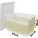 SP Bel-Art Heavy Duty Polyethylene Rectangular Tank with Top Flanges, without Faucet, 21 x 16 x 14"