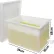 SP Bel-Art Heavy Duty Polyethylene Rectangular Tank with Top Flanges and Faucet, 15.25 x 12 x 19"