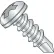 1/4-14 x 2-1/2" Self-Drilling Screw - Phillips Pan Head - 410 Stainless Steel - FT, Pack of 100