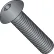 Button Socket Cap Screw - 8-32 x 1/2" - Steel Alloy - Thermal Black Oxide - FT - UNC, Pack of 100