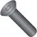 Flat Socket Cap Screw - 10-24 x 1/2" - Steel Alloy - Thermal Black Oxide - FT - UNC, Pack of 100