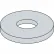 Fender Washer - 1/4" x 1" x 0.05" - 304 Stainless Steel, Pack of 100