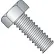 12-24 x 3/4" Machine Screw, Indented Hex Head, Unslotted, Steel, Zinc CR+3, FT, UNC, Pack of 100