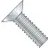 3/8-16 x 5" Machine Screw - Flat Head - Phillips - Steel - Zinc CR+3 - FT, Pack of 100
