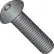 Button Socket Cap Screw, 1/4-20 x 1-1/2", Steel Alloy, Thermal Black Oxide, FT, UNC, Pack of 100
