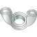 Wing Nut - Stamped - #10-24 - Type D - Style 1 - Low Carbon Steel - Zinc CR+3 - UNC, Pack of 100