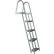 Bearcat 4 Step Aluminum Angled Boat Dock Ladder - L65