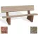 Bohlmann 72" Commercial Concrete Bench W/Backrest, Polished Red Quartzite Seat, Gray Limestone Legs