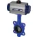 BI-TORQ 10" Wafer Style Butterfly Valve W/ Buna Seals and Dbl. Acting Pneum. Actuator