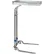Blickman 8869SS Benjamin Foot Operated Stainless Steel Mayo Stand, 16" x 21" Tray