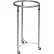 Blickman 2018 Round Chrome Hamper, 18-3/8" Diameter x 35"H