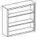 Blickman G35LS Stainless Steel Wall Cabinet with 2 Shelves, 35"W x 13"D x 30"H