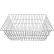 Blickman Wire Basket, 12" Chrome 24 1/2"W x 12"H x 14 1/4"D