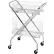 Blickman Folding Utility Cart, 2 Wire Baskets - 6" And 12"D, 29-1/4"L x 19-1/2"W x 38-1/2"H