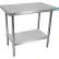 BK Resources 430 Stainless Steel Table, 24 x 18", Undershelf, 18 Gauge