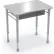 MooreCo™ Astute Hard Plastic Desk, 26"W x 19-5/16"D, Gray Nebula with Matching Edge Band