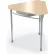 MooreCo™ Astute Hard Plastic Desk, 26"W x 19-5/16"D, Fusion Maple w/ Matching Edge Band
