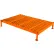 Ballymore 36 X 24 Heavy Duty Adjustable Height Steel Work Platform, Orange, 9 - 14"H - AWP9-2436-O