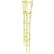 Ballymore 22 Step Steel Caged Walk Through Fixed Access Ladder, Yellow