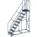 Ballymore Work Titan 9 Step Heavy Duty Rolling Ladder, Perforated, 800 lb. Capacity