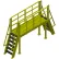 Bluff Manufacturing® Crossover Ladder, 96"L x 28-1/2"W x 94-7/16"H