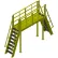 Bluff Manufacturing® Crossover Ladder, 96"L x 28-1/2"W x 118-7/16"H