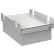 BOSTONtec Stacking Drawer with Lock, 12"W x 18"D, 18 Gauge Steel, Gray