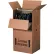 Wardrobe Packing Cardboard Corrugated Boxes, 23-3/4"L x 20-1/2"W x 46-1/8"H, Kraft - Pkg Qty 5