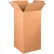 Global Industrial™ Tall Cardboard Corrugated Boxes, 24"L x 24"W x 48"H, Kraft - Pkg Qty 10