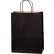 Global Industrial™ Tinted Shopping Bags, 10"W x 5"D x 13"H, Black, 250/Pack