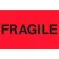 Tape Logic® Labels with "Fragile" Print, 3"L x 2"W, Fluorescent Red, Roll of 500