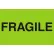 Tape Logic® Labels with "Fragile" Print, 3"L x 2"W, Fluorescent Green, Roll of 500