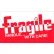 Tape Logic® Labels with "Fragile-Handle With Care!" Print, 5"L x 3"W, Red/White, Roll of 500