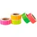 Rectangular Inventory Labels, 5"L x 3"W, 5 Fluorescent Colors, Roll of 5000