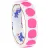 Tape Logic® 3/4" Dia. Round Inventory Paper Labels, Fluorescent Pink, Roll of 500