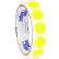 Tape Logic® 3/4" Dia. Round Inventory Paper Labels, Fluorescent Yellow, Roll of 500