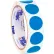 Tape Logic® 1" Dia. Round Inventory Circle Labels, Light Blue, Roll of 500