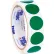 Tape Logic® 1" Dia. Round Inventory Circle Labels, Green, Roll of 500