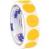 Tape Logic® 1" Dia. Round Inventory Circle Labels, Fluorescent Orange, Roll of 500