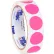 Tape Logic® 1" Dia. Round Inventory Circle Labels, Fluorescent Pink, Roll of 500