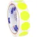 Tape Logic® 1" Dia. Round Inventory Circle Labels, Fluorescent Yellow, Roll of 500