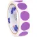 Tape Logic® 1" Dia. Round Inventory Circle Labels, Purple, Roll of 500