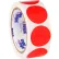 Tape Logic® 1-1/2" Dia. Round Inventory Circle Labels, Red, Roll of 500