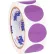 Tape Logic® 1-1/2" Dia. Round Inventory Circle Labels, Purple, Roll of 500