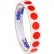 1/2"Dia. Circle Blank Inventory Labels, Red, Roll of 500