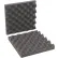 Global Industrial™ Convoluted Foam Sets, 10"W x 10"L x 2" Thick, Charcoal, 24/Pack