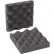 Global Industrial™ Convoluted Foam Sets, 6"W x 6"L x 2" Thick, Charcoal, 64/Pack
